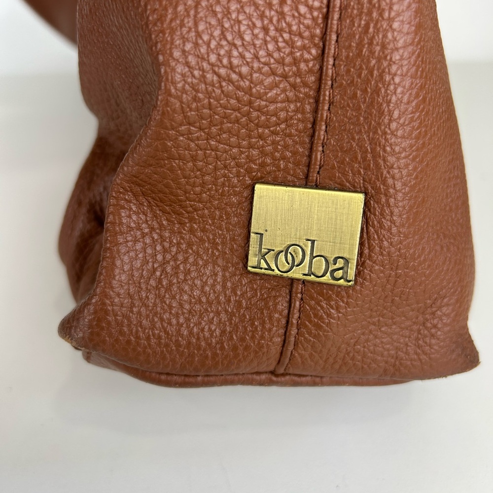 KOOBA SOFT SLOUCHY TAN PEBBLE LEATHER HOBO OVERSIZED SHOULDER PURSE BAG - Picture 5 of 13